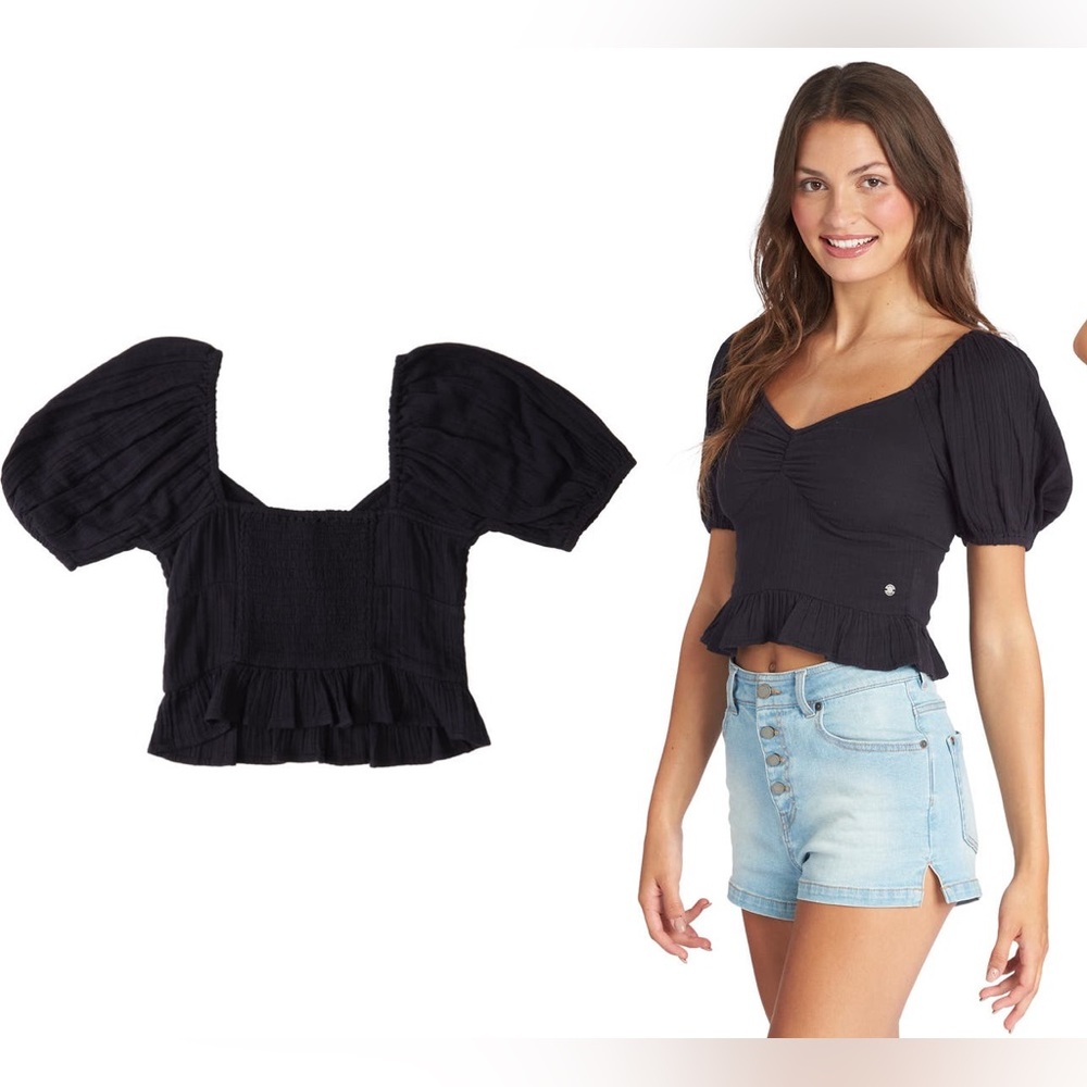 Roxy Life Mirage Crop Blouse - Picture 6 of 7